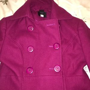 Victoria Secret Long A lined peacoat.